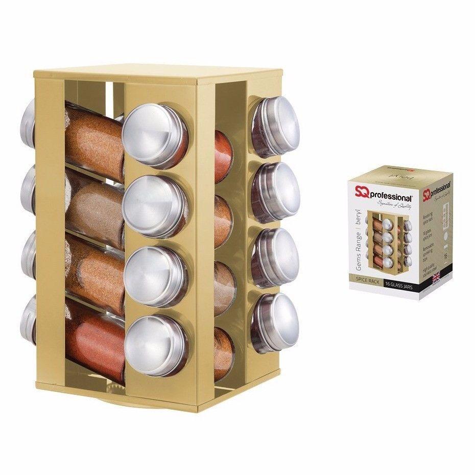 Assorted colour spice jars 16 glass spice jars   0892( Blue and purple) (Parcel Rate)