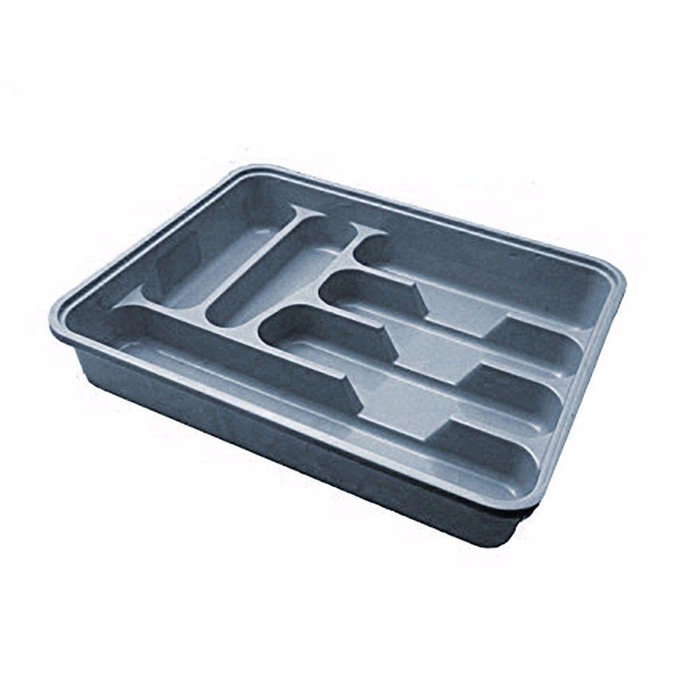 Assorted coloured multi purpose use large cutlery tray Approx 38.5cm x 30.5cm    D14001 (Parcel Rate)