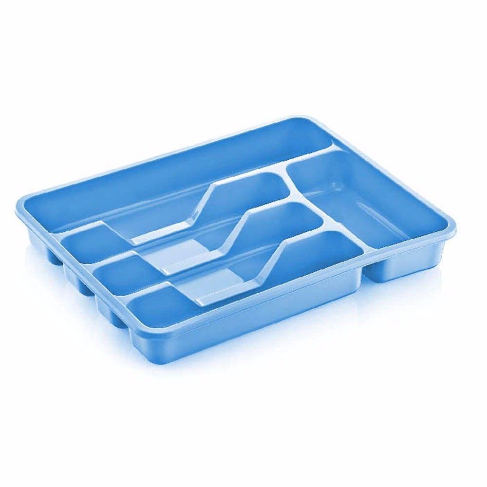 Assorted coloured multi purpose use large cutlery tray Approx 38.5cm x 30.5cm    D14001 (Parcel Rate)