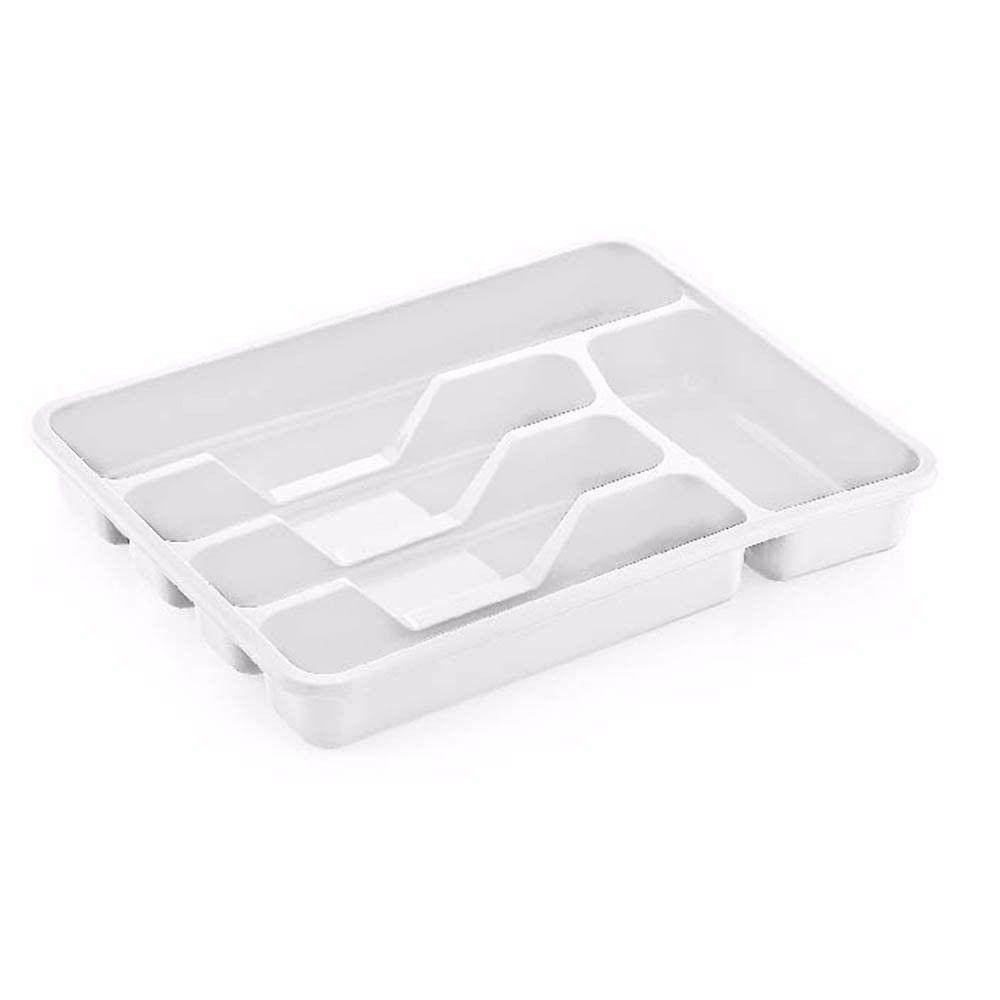 Assorted coloured multi purpose use large cutlery tray Approx 38.5cm x 30.5cm    D14001 (Parcel Rate)
