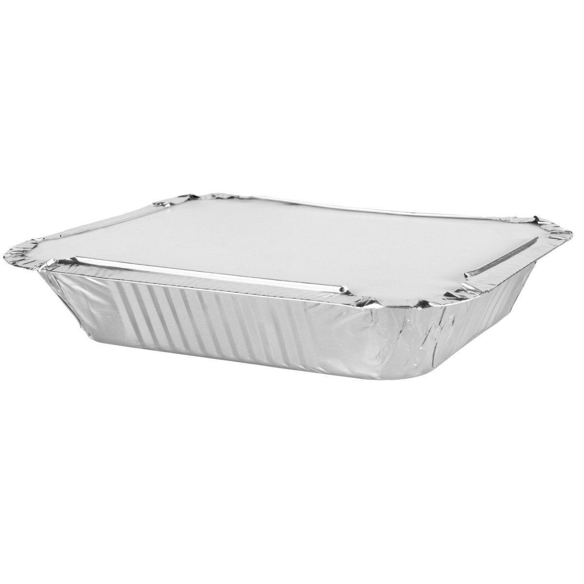 2 Pack Roasting Aluminum Foil Tray With Lids 9026/ST7046 (Parcel Rate)