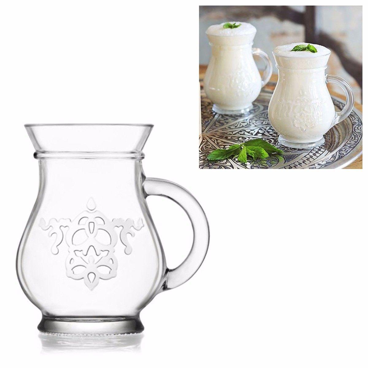 2 Piece Patterned Glass Jugs 330cc 11 1/4oz  9255 (Parcel Rate)