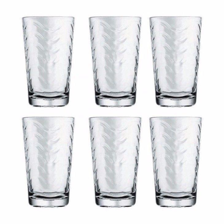 Toros Set Of 6 Long Drinking Glass 52654 (Parcel Rate)