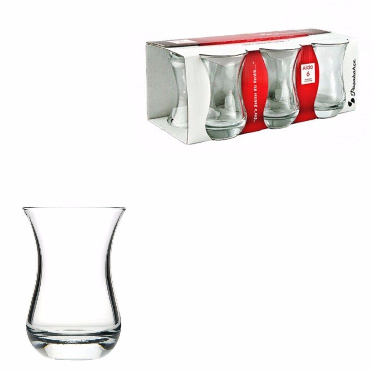 Set Of 6 AIDA Tea Glass Set 150cc Glassware 5911 (Parcel Rate) – VU9 ...
