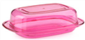 Covered Plastic Butter Dish Kitchen 0302 (Parcel Rate)
