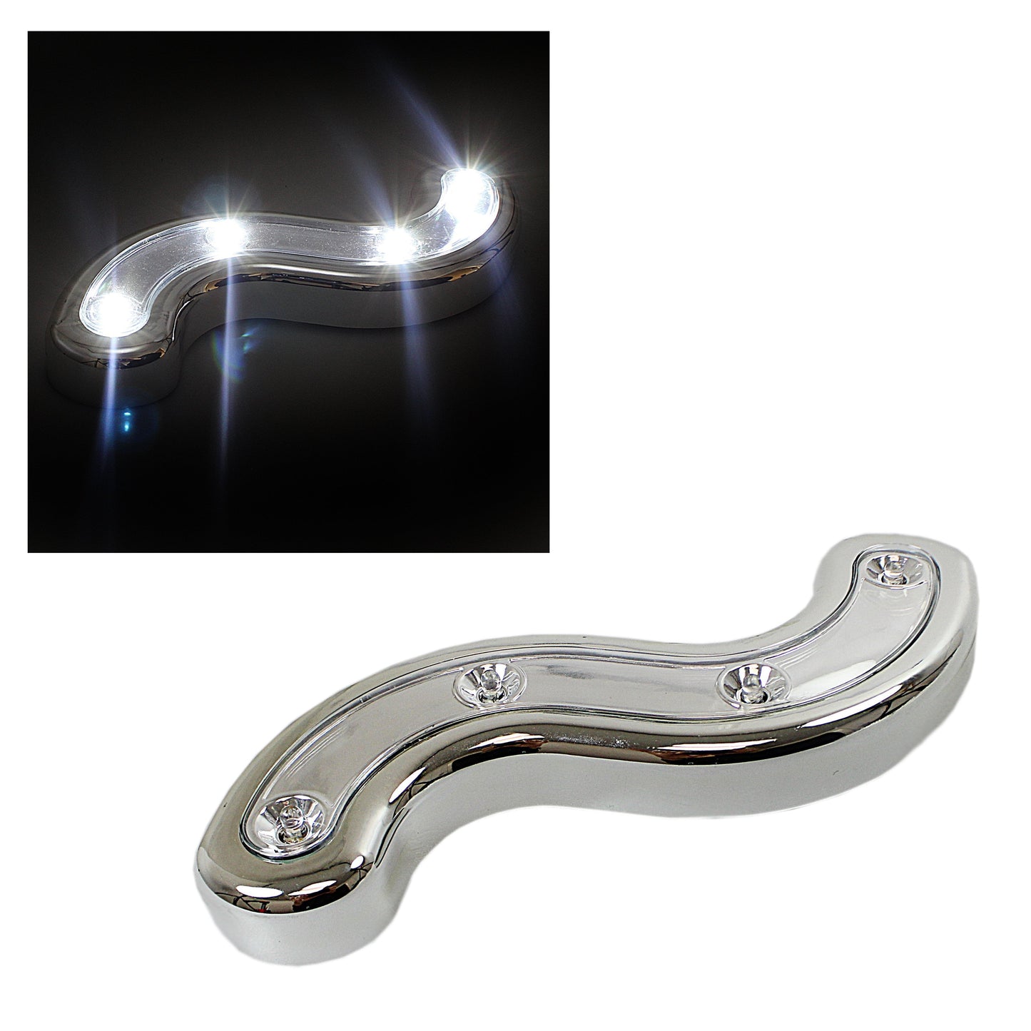 4 LED Wavy Push on Light Home 6516 (Parcel Rate)
