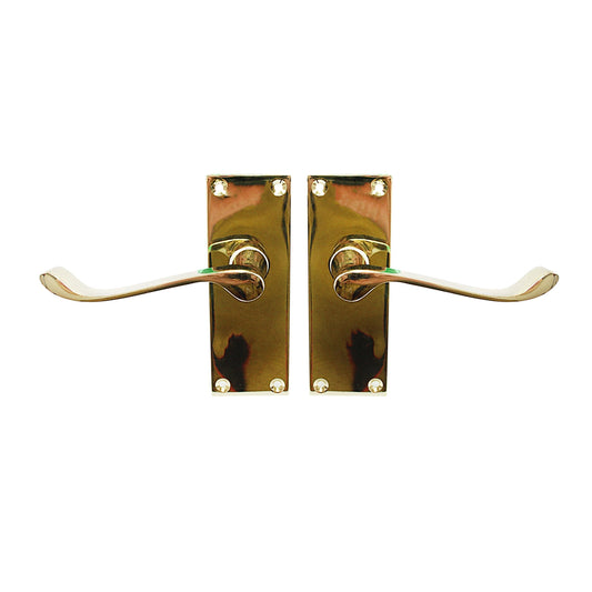 4'' Vic Scroll Latch Brass Diy Home 0923 (Parcel Rate)