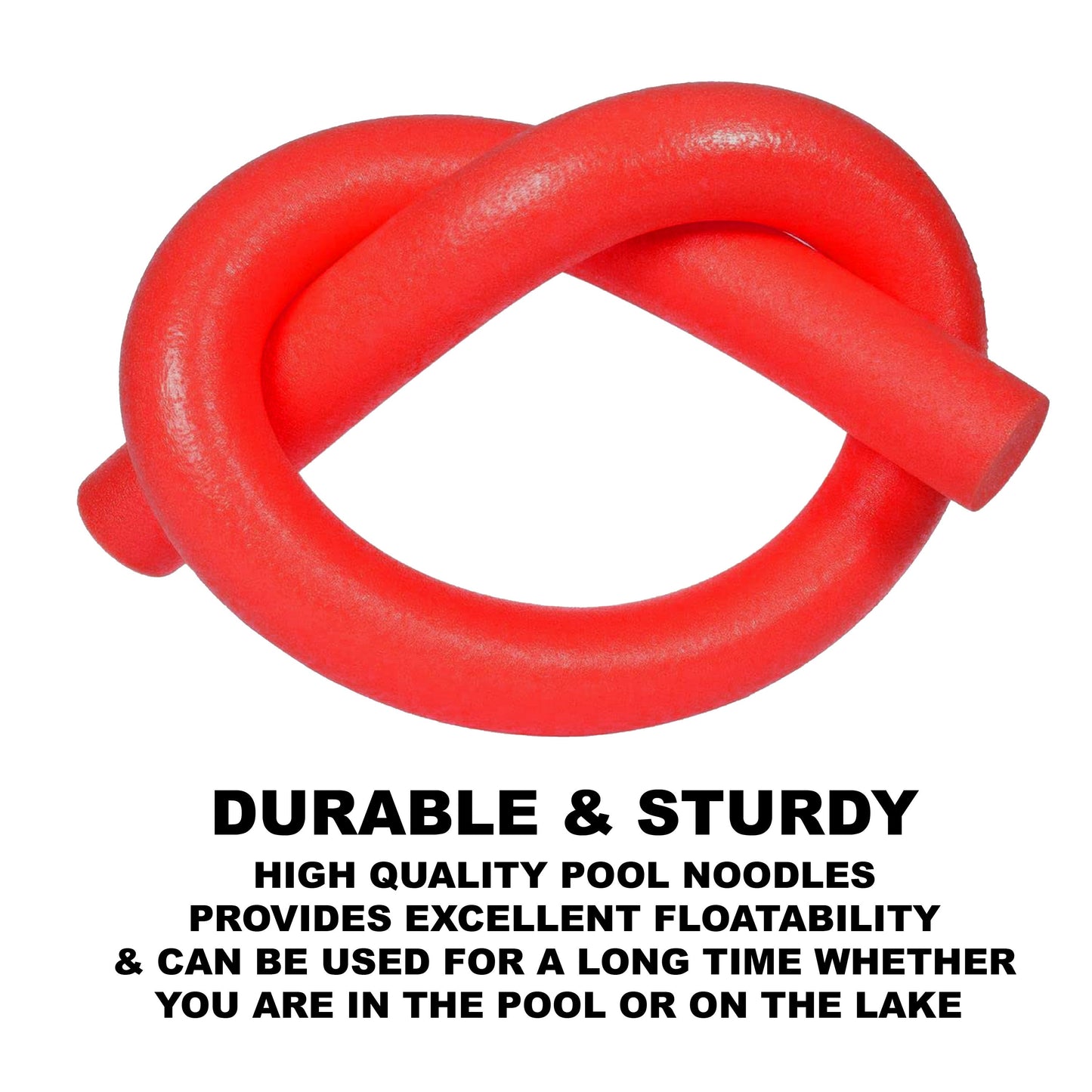 Swimming Pool Foam Noodle Tube Red 5000 (Parcel Rate)