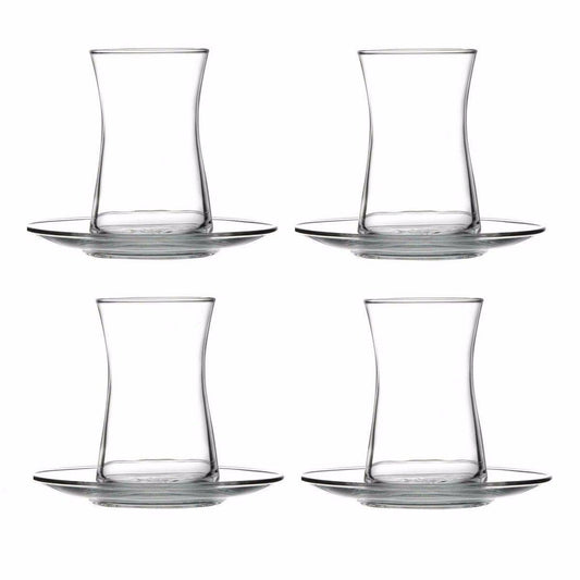 HEYBELI TEA SET CUP WITH SAUCERS  0492 (Parcel Rate)