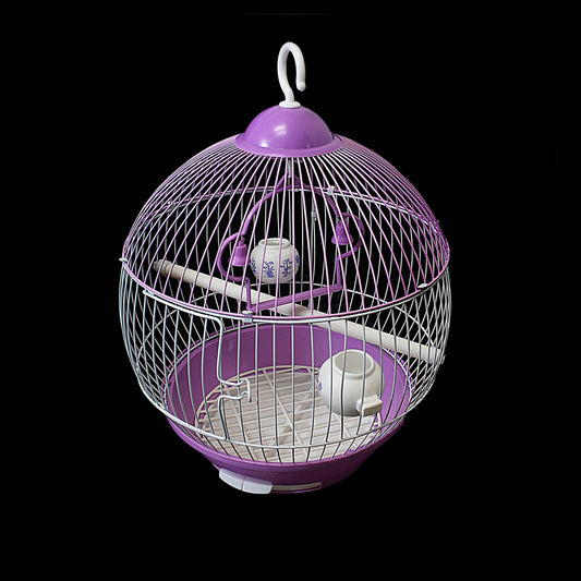 Round Bird Cage with Hanging Hook Assorted Colours 1921 (Big Parcel Rate)