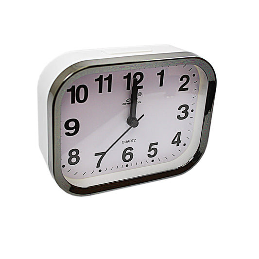 Rectangle Small Mini Travel Office Quartz Bedside Desk Beep Alarm Clock 4736 (Parcel Rate)