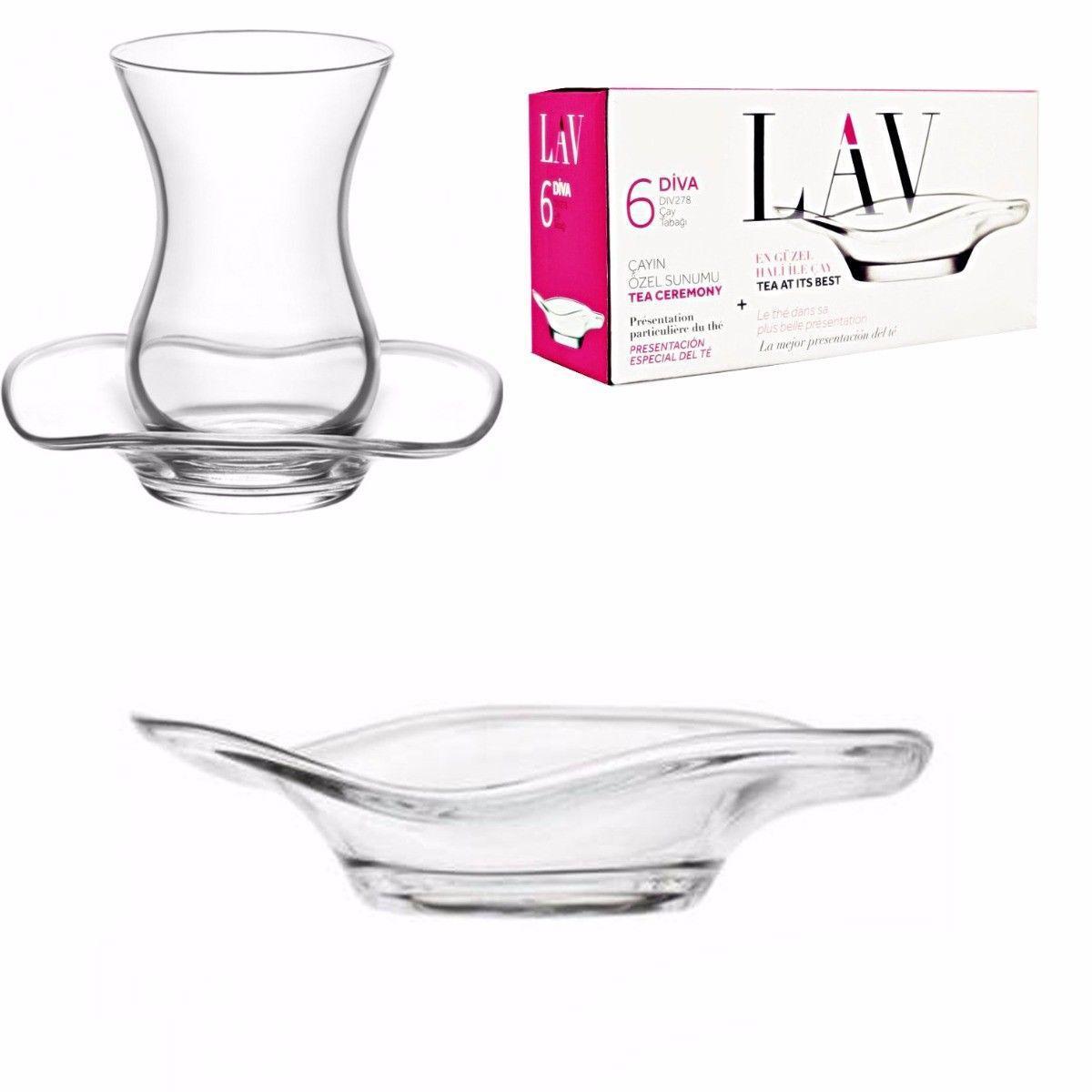 6 pc Diva Vase Tea Fancy Shaped Saucer   4568 (Parcel Rate)