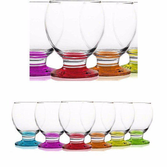 Set Of 6 Coral Nectar Glasses 280cc 9 1/2 oz  Glassware 4951 (Parcel Rate)