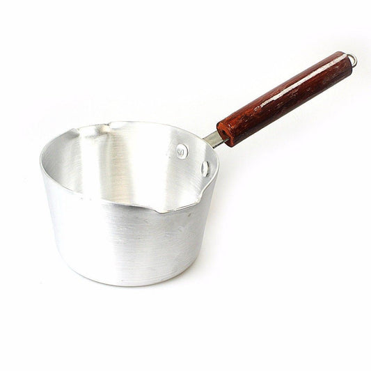 Aluminum Multipurpose Milk Pan With 7” Wooden Handle 0000 (Big Parcel Rate)