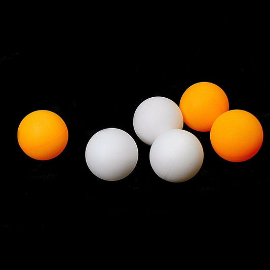 Table Tennis Balls Indoor Outdoor Fun White/Orange Plastic Table Tennis Balls 6 Pack  0379 (Parcel Rate)