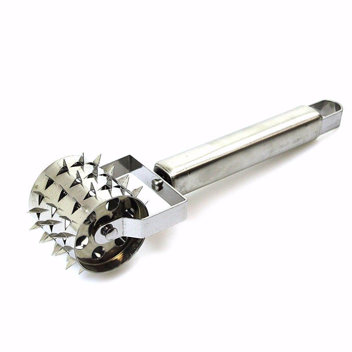 Kitchen Stainless Steel Meat Cookie Roller Tenderizer Hammer Mallet 4052 (Parcel Rate)