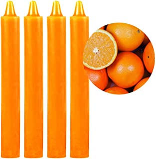 Long Scented Wax Candles Multi Colours 20cm Pack of 4 Assorted Scents 0229 (Parcel Rate)