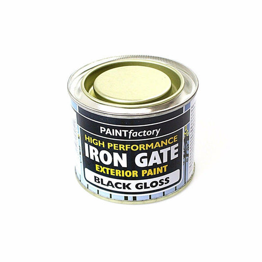 High Performance Iron Gate Black Gloss Paint Interior Exterior DIY 170ml Tin 5152 (Parcel Rate)