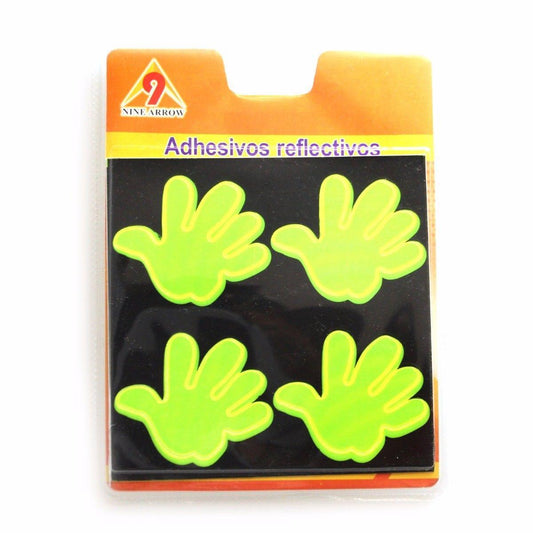 Adhesive Reflectors Neon Smiley Face And Hand Print 1838 (Large Letter Rate)