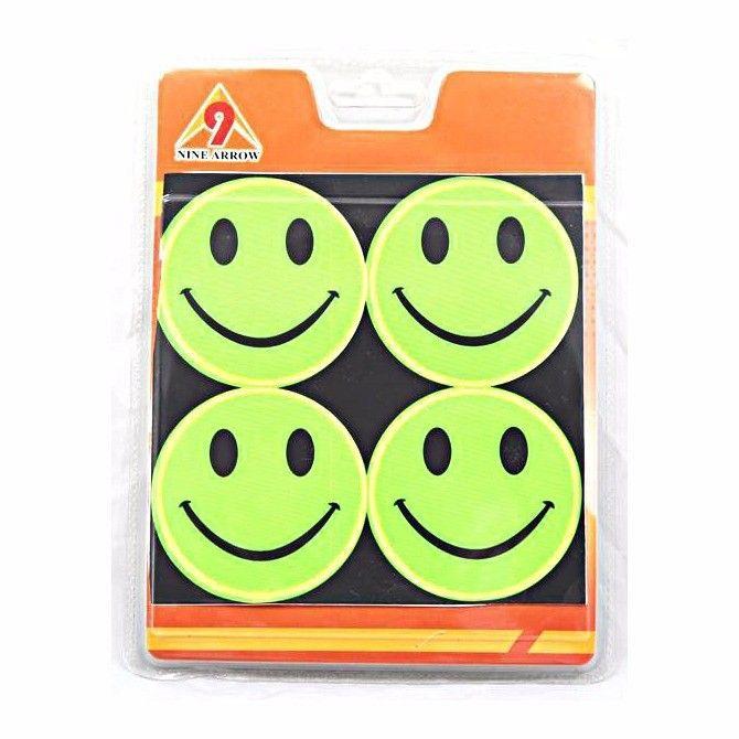Adhesive Reflectors Neon Smiley Face And Hand Print 1838 (Large Letter Rate)