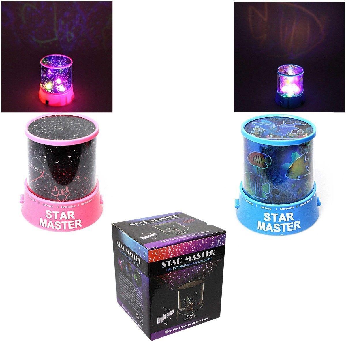 LED STAR ROTATING MASTER IN BLUE AND PINK    4355 (Parcel Rate)
