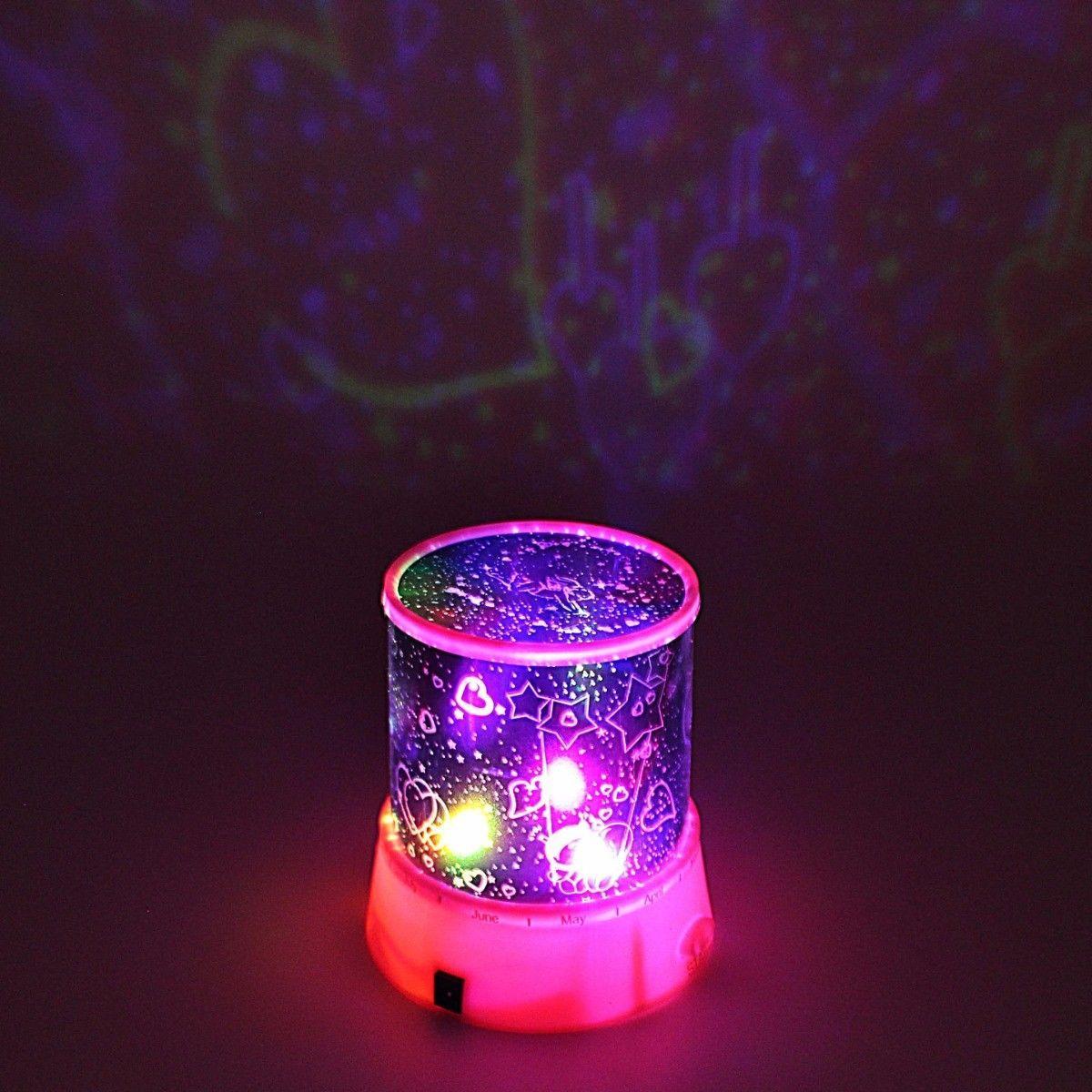 LED STAR ROTATING MASTER IN BLUE AND PINK    4355 (Parcel Rate)