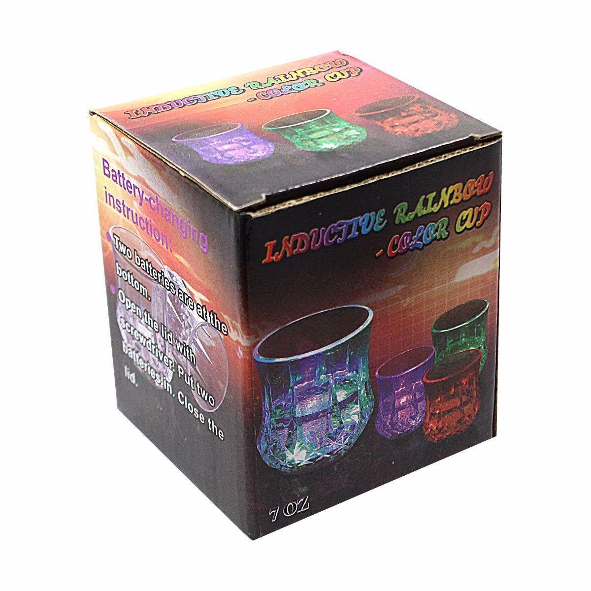 LED INDUCTIVE RAINBOW COLOUR CUP INCLUDES BATTERIES    4324 (Parcel Rate)