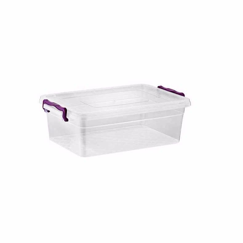 Plastic Storage Container 2 Clip Handles 1.25 Litres  2137 (Parcel Rate)