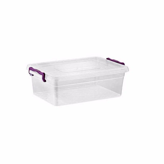 Plastic Storage Container 2 Clip Handles 1.25 Litres  2137 (Parcel Rate)