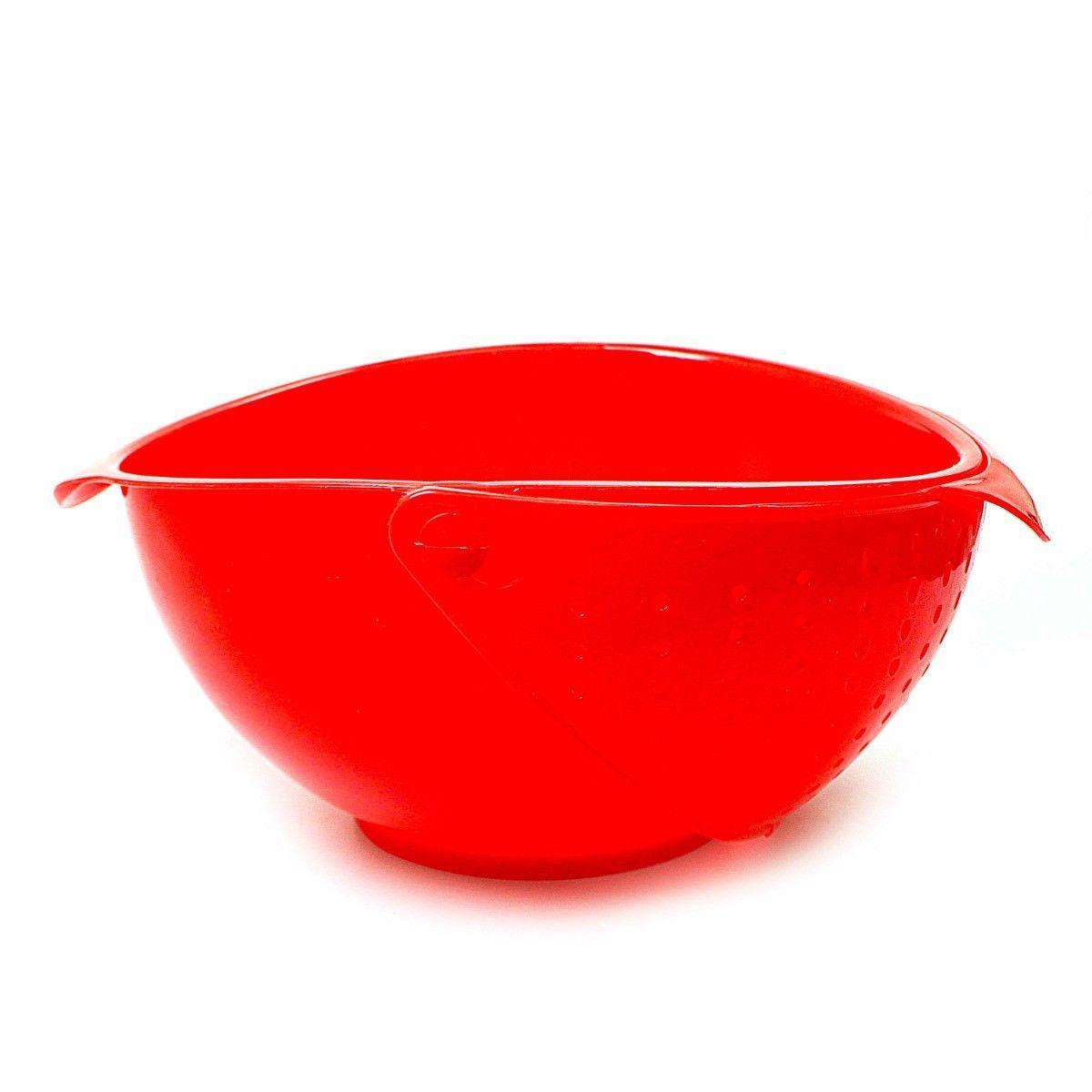 PLASTIC RINSE BOWL AND STRAINER AVAILABLE IN 2 COLOURS   1408 (Parcel Rate)