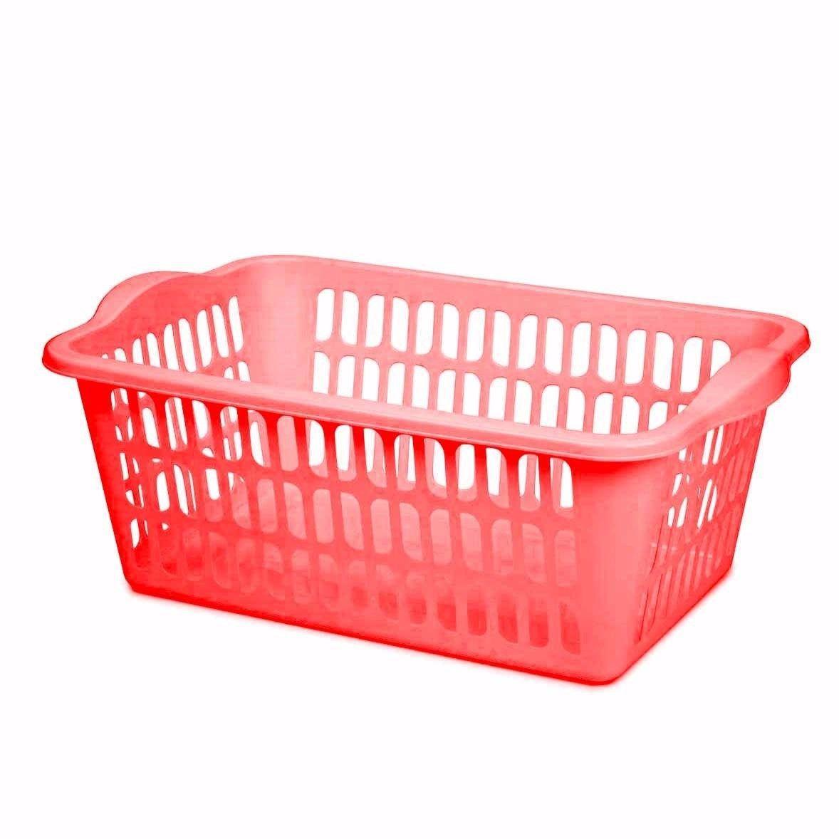 ASSORTED COLOUR CLOTH BASKET MULTI PURPOSE USE  0344 (Parcel Rate)