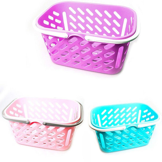 Multi Handy Basket In Assorted Colours Pegs Toys 4033 (Parcel Rate)