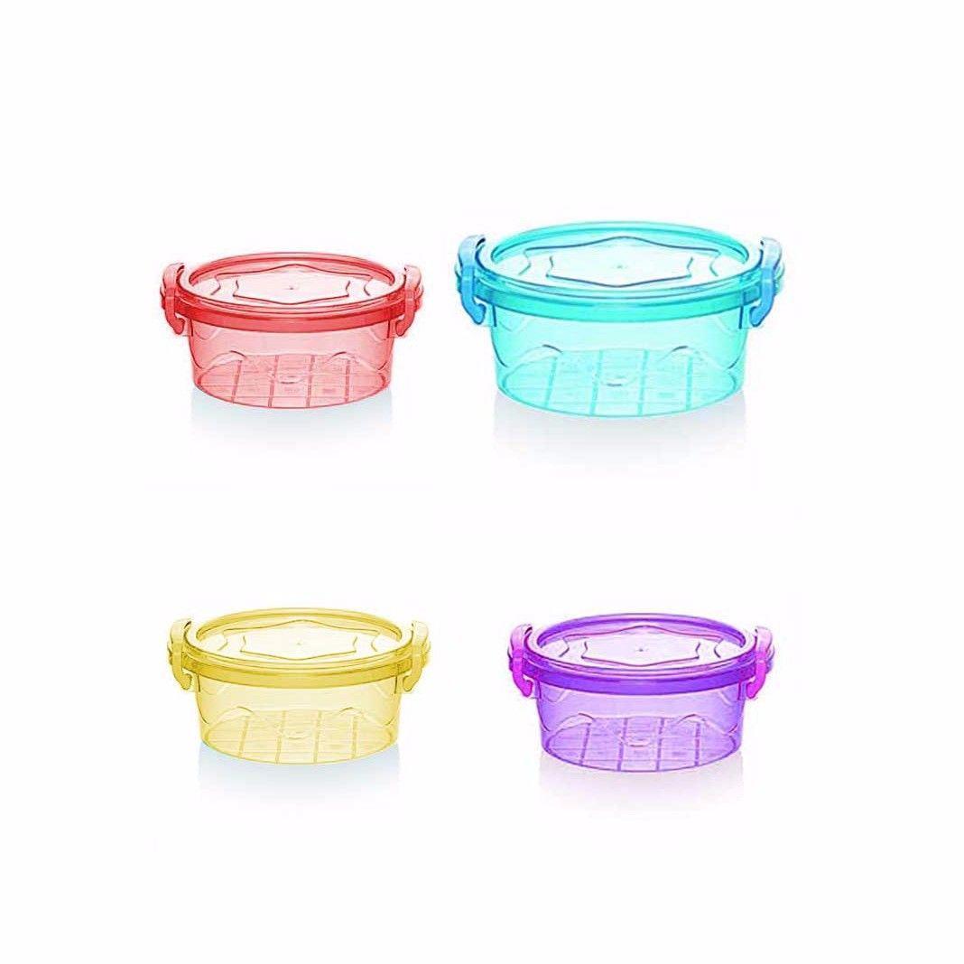 Multi Air Tight Plastic Container In Assorted Colours 1241 Kitchen (Parcel Rate)