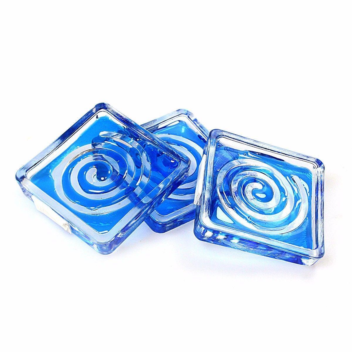 Assorted Fragrances Glass Air Fresheners 3 In A Pack Home 2386 (Parcel Rate)