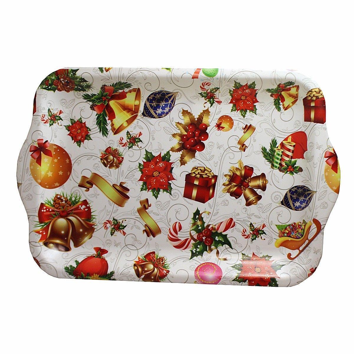 CHRISTMAS PRINTED FOOD TRAY SUITABLE FOR PARTIES   2770 (Parcel Rate)