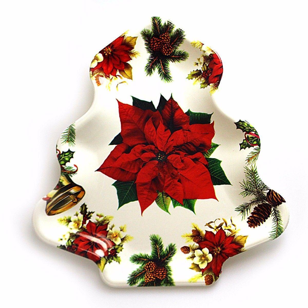 CHRISTMAS TREE SHAPED TRAY TABLE DECOR    2758 (Parcel Rate)