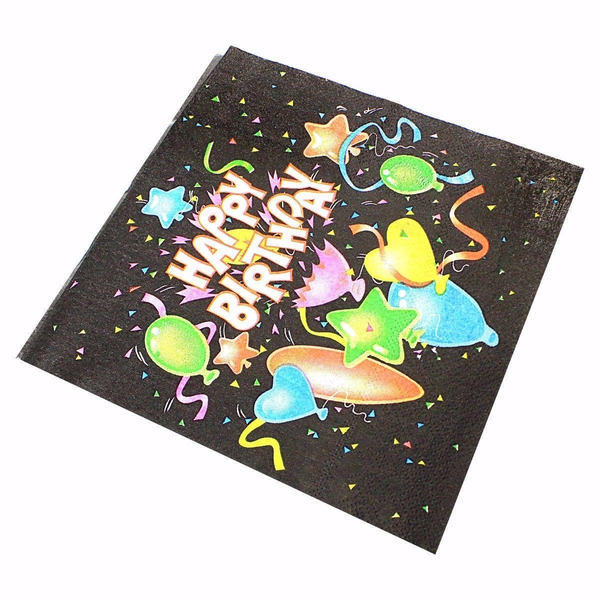 Pack of Fun Birthday Party Special Occasions Party Napkins Assorted Designs 1675 (Parcel Rate)