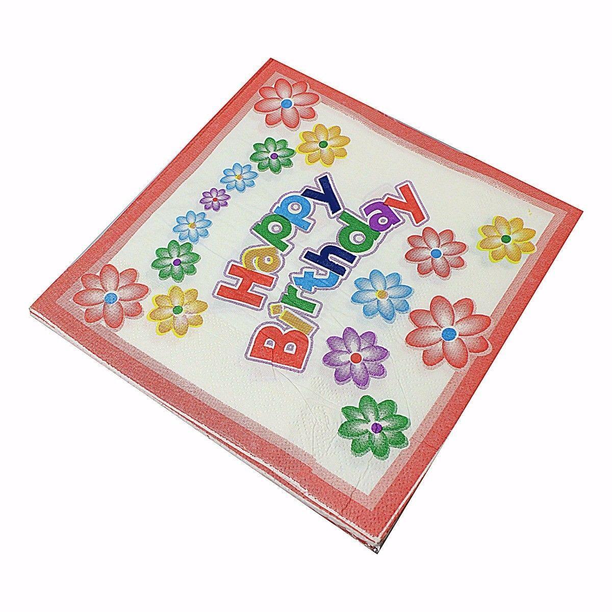 Pack of Fun Birthday Party Special Occasions Party Napkins Assorted Designs 1675 (Parcel Rate)