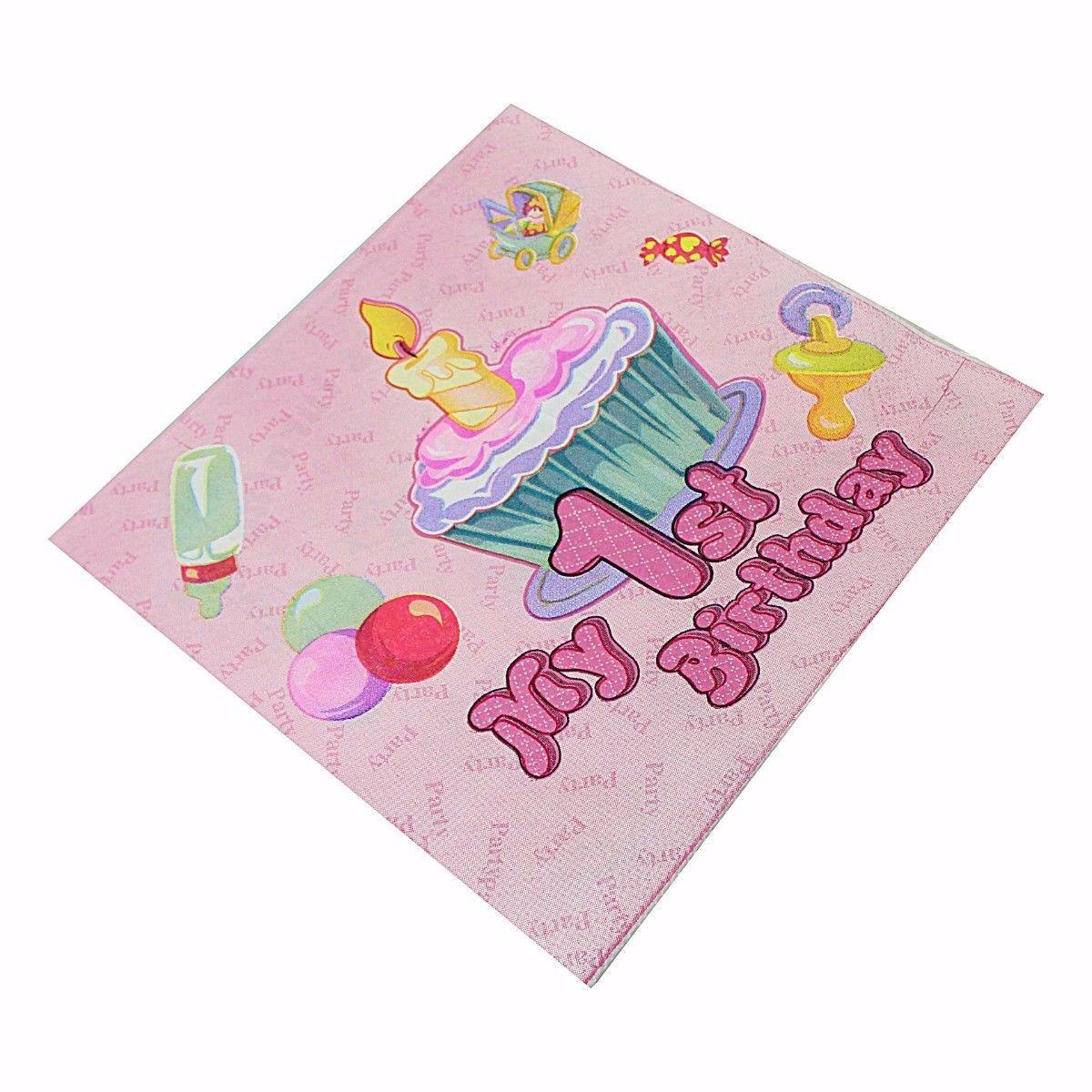 Pack of Fun Birthday Party Special Occasions Party Napkins Assorted Designs 1675 (Parcel Rate)