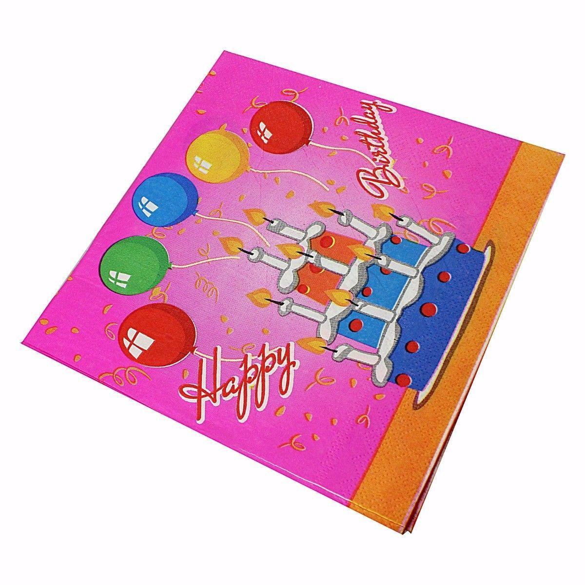 Pack of Fun Birthday Party Special Occasions Party Napkins Assorted Designs 1675 (Parcel Rate)