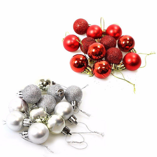 Beautiful Christmas Tree Hanging Decor Balls 12 Pack 1442 (Parcel Rate)