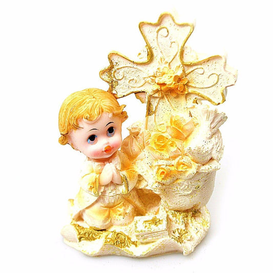 BABY ANGEL CHRISTMAS DECOR IN GOLD GLITTER   1233 (Parcel Rate)