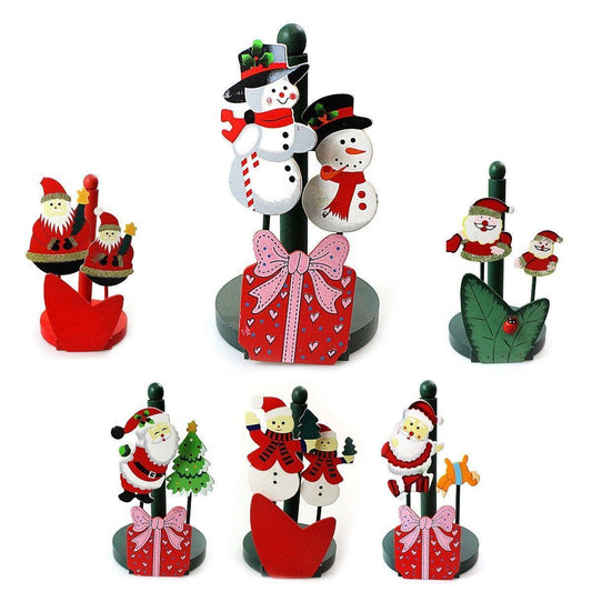 Christmas Santa Kitchen Paper Roll Holder Green Red Assorted Designs 1277 (Parcel Rate)