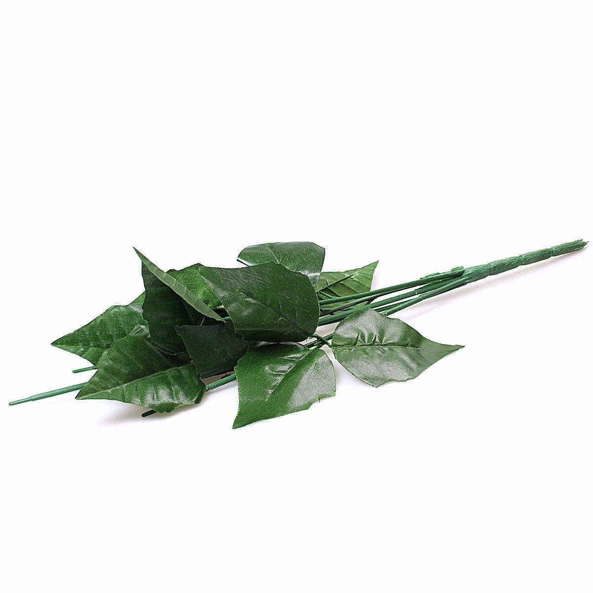 Red Floral Poinsetta Novelty Christmas Party Household Decor 2 Pack 1239 (Parcel Rate)