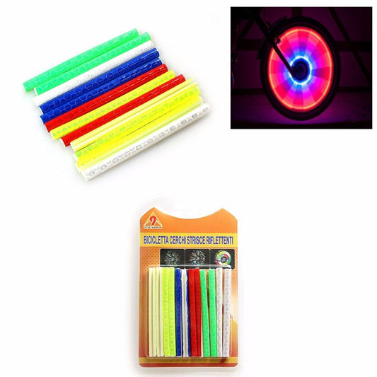 Assorted Colour Glow In Dark Bike Reflector Sticks 1842 (Parcel Rate)