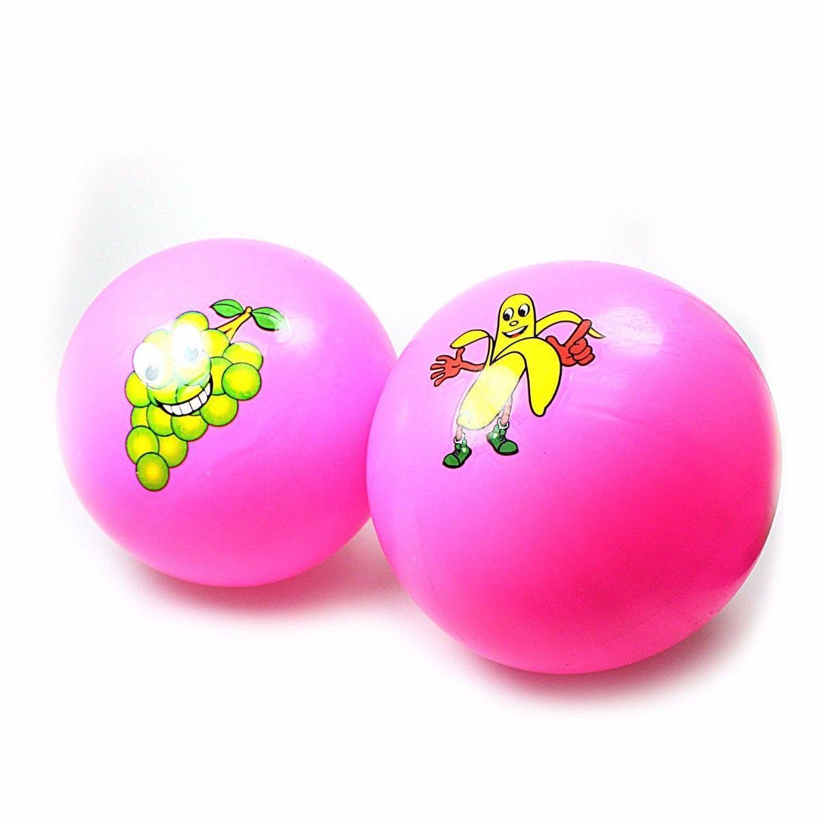 Kids Fun Assorted Colour Playing Throwining Balls With Emoji Print    1058 (Large Letter Rate)