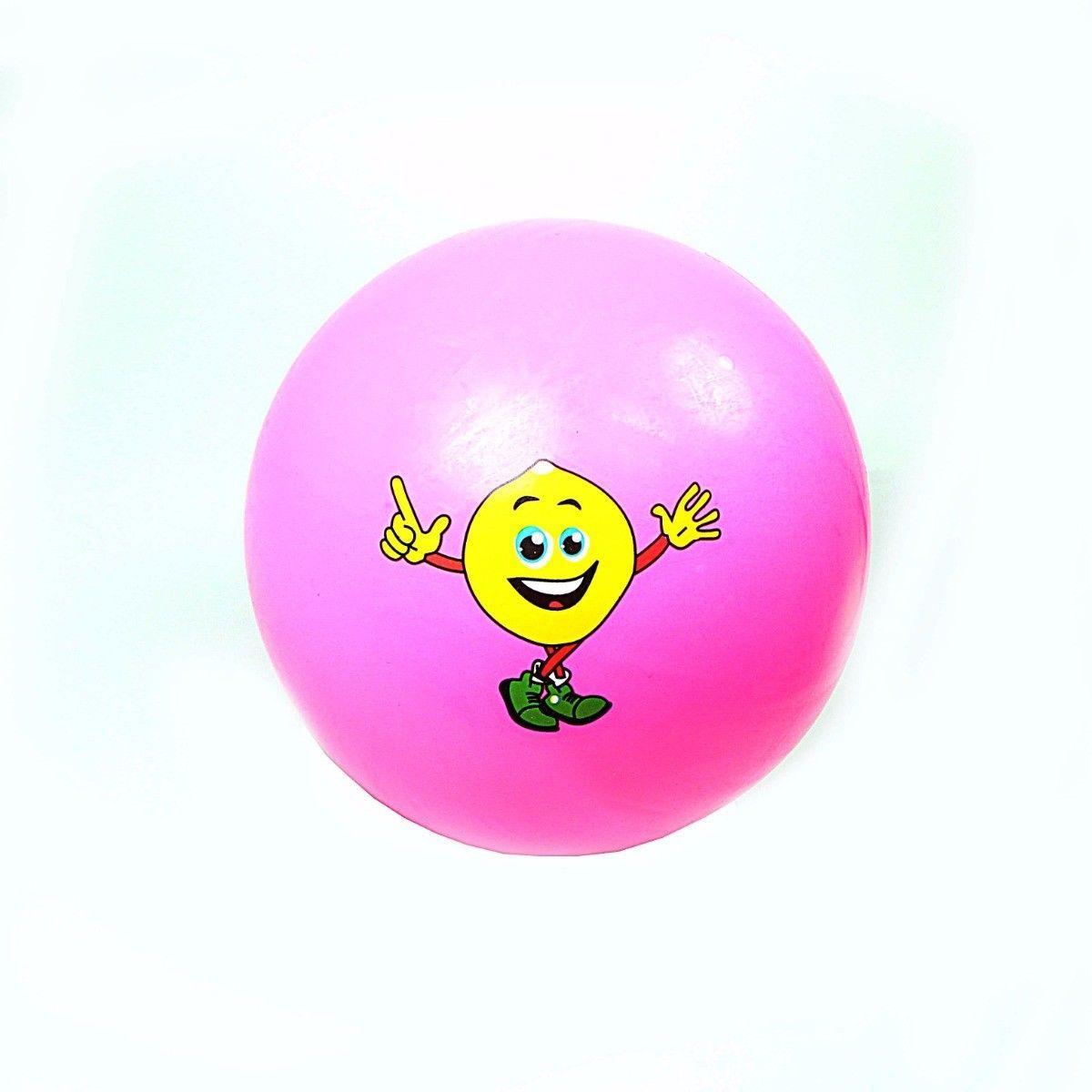 Kids Fun Assorted Colour Playing Throwining Balls With Emoji Print    1058 (Large Letter Rate)