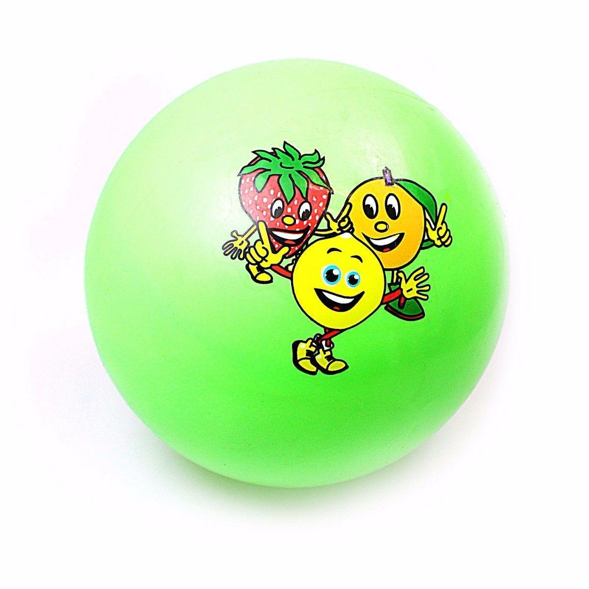 Kids Fun Assorted Colour Playing Throwining Balls With Emoji Print    1058 (Large Letter Rate)