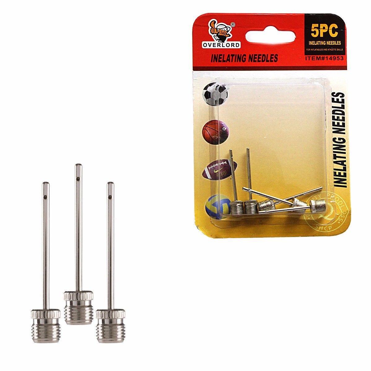 5 Pack Multi Sports Needle Valve Adaptor Football Inflator Pump 2553 (Large Letter Rate)