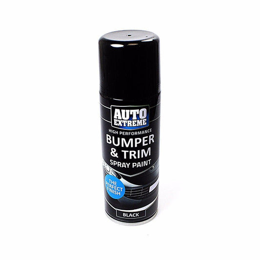 200ml Black Plastic Bumper & Trim Spray Can Restorer Car Bike Auto Paint  8000 (Parcel Rate)